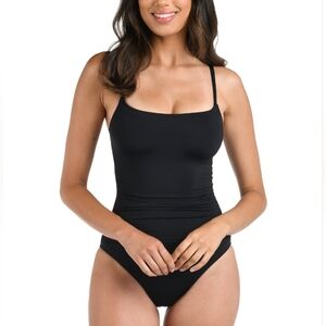La Blanca Island Goddess Lingerie One Piece  Black Size 4